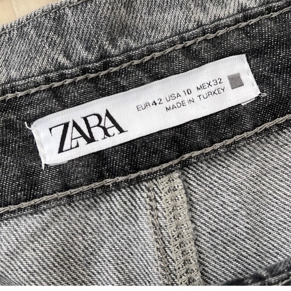 Zara High Waist Paperbag Jeans | Size 10 - Picture 3 of 4